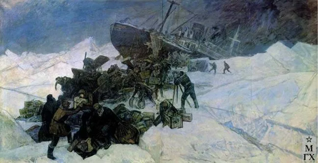 Картина «Битва челюскинцев» 